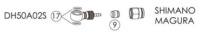 Фиттинги Bengal для гидролиний DH50A02S (Avid, Giant, Magura, Shimano)